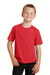 Port & Company PC450Y Youth Fan Favorite Short Sleeve Crewneck T-Shirt Red Front