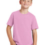 Port & Company Youth Fan Favorite Short Sleeve Crewneck T-Shirt - Candy Pink