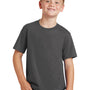 Port & Company Youth Fan Favorite Short Sleeve Crewneck T-Shirt - Charcoal Grey