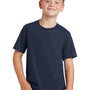 Port & Company Youth Fan Favorite Short Sleeve Crewneck T-Shirt - Deep Navy Blue