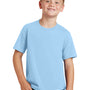 Port & Company Youth Fan Favorite Short Sleeve Crewneck T-Shirt - Light Blue