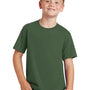Port & Company Youth Fan Favorite Short Sleeve Crewneck T-Shirt - Olive Green