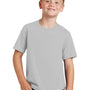 Port & Company Youth Fan Favorite Short Sleeve Crewneck T-Shirt - Silver Grey