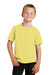 Port & Company PC450Y Youth Fan Favorite Short Sleeve Crewneck T-Shirt Yellow Front