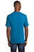 Port & Company PC455 Mens Fan Favorite Short Sleeve Crewneck T-Shirt Heather Sapphire Blue Back