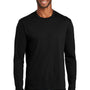 Port & Company Mens Fan Favorite Long Sleeve Crewneck T-Shirt - Jet Black