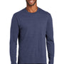 Port & Company Mens Fan Favorite Long Sleeve Crewneck T-Shirt - Heather Team Navy Blue