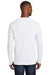 Port & Company PC455LS Mens Fan Favorite Long Sleeve Crewneck T-Shirt White Back