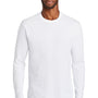 Port & Company Mens Fan Favorite Long Sleeve Crewneck T-Shirt - White