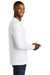 Port & Company PC455LS Mens Fan Favorite Long Sleeve Crewneck T-Shirt White Side