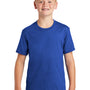 Port & Company Youth Fan Favorite Short Sleeve Crewneck T-Shirt - Heather True Royal Blue