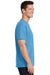 Port & Company PC54 Mens Core Short Sleeve Crewneck T-Shirt Aqua Blue Side