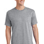 Port & Company Mens Core Short Sleeve Crewneck T-Shirt - Heather Grey