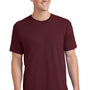 Port & Company Mens Core Short Sleeve Crewneck T-Shirt - Athletic Maroon
