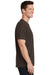 Port & Company PC54 Mens Core Short Sleeve Crewneck T-Shirt Chocolate Brown Side