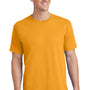 Port & Company Mens Core Short Sleeve Crewneck T-Shirt - Gold
