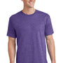 Port & Company Mens Core Short Sleeve Crewneck T-Shirt - Heather Purple