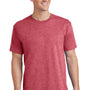 Port & Company Mens Core Short Sleeve Crewneck T-Shirt - Heather Red