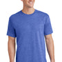 Port & Company Mens Core Short Sleeve Crewneck T-Shirt - Heather Royal Blue