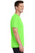 Port & Company PC54 Mens Core Short Sleeve Crewneck T-Shirt Neon Green Side