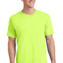 Port & Company Mens Core Short Sleeve Crewneck T-Shirt - Neon Yellow
