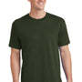 Port & Company Mens Core Short Sleeve Crewneck T-Shirt - Olive Green