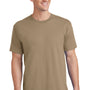 Port & Company Mens Core Short Sleeve Crewneck T-Shirt - Sand