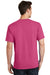 Port & Company PC54 Mens Core Short Sleeve Crewneck T-Shirt Sangria Pink Back