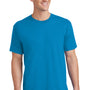 Port & Company Mens Core Short Sleeve Crewneck T-Shirt - Sapphire Blue