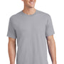Port & Company Mens Core Short Sleeve Crewneck T-Shirt - Silver Grey
