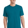 Port & Company Mens Core Short Sleeve Crewneck T-Shirt - Teal Green