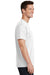 Port & Company PC54 Mens Core Short Sleeve Crewneck T-Shirt White Side