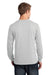 Port & Company PC54LS Mens Core Long Sleeve Crewneck T-Shirt Ash Grey Back