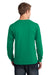 Port & Company PC54LS Mens Core Long Sleeve Crewneck T-Shirt Kelly Green Back