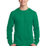 Port & Company Mens Core Long Sleeve Crewneck T-Shirt - Kelly Green