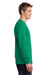 Port & Company PC54LS Mens Core Long Sleeve Crewneck T-Shirt Kelly Green Side