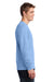 Port & Company PC54LS Mens Core Long Sleeve Crewneck T-Shirt Light Blue Side