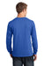 Port & Company PC54LS Mens Core Long Sleeve Crewneck T-Shirt Royal Blue Back