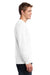 Port & Company PC54LS Mens Core Long Sleeve Crewneck T-Shirt White Side
