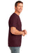 Port & Company PC54P Mens Core Short Sleeve Crewneck T-Shirt w/ Pocket Maroon Side