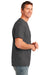 Port & Company PC54P Mens Core Short Sleeve Crewneck T-Shirt w/ Pocket Charcoal Grey Side