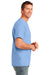Port & Company PC54P Mens Core Short Sleeve Crewneck T-Shirt w/ Pocket Light Blue Side