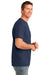 Port & Company PC54P Mens Core Short Sleeve Crewneck T-Shirt w/ Pocket Navy Blue Side