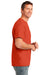 Port & Company PC54P Mens Core Short Sleeve Crewneck T-Shirt w/ Pocket Orange Side