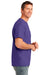 Port & Company PC54P Mens Core Short Sleeve Crewneck T-Shirt w/ Pocket Purple Side