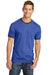 Port & Company PC54R Mens Core Ringer Short Sleeve Crewneck T-Shirt Heather Royal Blue/Navy Blue Front