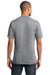 Port & Company PC54V Mens Core Short Sleeve V-Neck T-Shirt Heather Grey Back