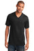 Port & Company PC54V Mens Core Short Sleeve V-Neck T-Shirt Black Front