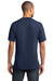 Port & Company PC54V Mens Core Short Sleeve V-Neck T-Shirt Navy Blue Back