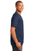 Port & Company PC54V Mens Core Short Sleeve V-Neck T-Shirt Navy Blue Side